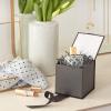 Hallmark Small Gift Box with Bow and Shredded Paper Fill (Black 4 inch Gift Box) for Weddings, Graduations, Birthdays, Father’s Day, Groomsmen Gifts, All Occasion(Black)