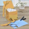 Hallmark Small Gift Box with Bow and Shredded Paper Fill (Red Signature 4 inch Gift Box with Glitter) for Birthdays, Graduations, Anniversaries, Christmas, Valentine’s Day, All Occasion(Gold Glitter)