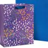 Hallmark Solid Gift Bag Assortment (8 Bags: 4 Medium 9″, 4 Large 13″) Blue, Green, Orange, Cheers, Stripes(Blue  Green  Orange)