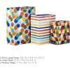 Hallmark Solid Gift Bag Assortment (8 Bags: 4 Medium 9″, 4 Large 13″) Blue, Green, Orange, Cheers, Stripes(Red  Blue  Yellow  Green)