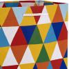 Hallmark Solid Gift Bag Assortment (8 Bags: 4 Medium 9″, 4 Large 13″) Blue, Green, Orange, Cheers, Stripes(Red  Blue  Yellow  Green)