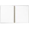 Hallmark Spiral Notebook (Black and Gold Ruled Journal)