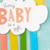 Hallmark Star Wars Baby Shower Card for New Parents (Baby Yoda, Force is Strong) Welcome New Baby, Congratulations, Gender Reveal, May the 4th(Every Baby Is a Gift)