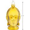 Hallmark Star Wars C-3PO Helmet Blown Glass Christmas Ornament (0003HCM1052)(C-3PO)