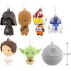 Hallmark Star Wars Characters Miniature Christmas Ornaments, Set of 6, May The 4th(Mystery Set A (Set of 2))