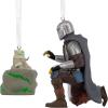 Hallmark Star Wars: The Mandalorian and Grogu Christmas Ornaments, Set of 2