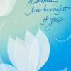 Hallmark Sympathy Card for Anniversary of Death (Caring Thoughts Never Stopped) for Widow, Widower, Friend(Comfort of Grace)
