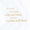Hallmark Sympathy Card for Anniversary of Death (Caring Thoughts Never Stopped) for Widow, Widower, Friend(Profound Loss)