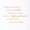 Hallmark Sympathy Card for Anniversary of Death (Caring Thoughts Never Stopped) for Widow, Widower, Friend(Profound Loss)