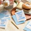 Hallmark Sympathy Card for Anniversary of Death (Caring Thoughts Never Stopped) for Widow, Widower, Friend(White  Blue)