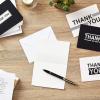 Hallmark Thank You Cards Assortment, Black and Gold Geometric (40 Thank You Notes with Envelopes for Wedding, Business, Graduation, All Occasion)(Black & White Thanks)