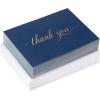 Hallmark Thank You Cards Assortment, Gold and Navy (120 Thank You Notes with Envelopes for Wedding, Bridal Shower, Baby Shower, Business, Graduation)(40 Blank Cards with Envelopes)