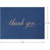 Hallmark Thank You Cards Assortment, Gold and Navy (120 Thank You Notes with Envelopes for Wedding, Bridal Shower, Baby Shower, Business, Graduation)(40 Blank Cards with Envelopes)