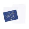 Hallmark Thank You Notes (Silver Foil Script, 40 Cards and Envelopes)(Silver Foil Script)