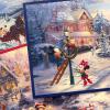 Hallmark Thomas Kinkade Boxed Christmas Cards, Ice Skating (40 Cards and Envelopes)(Mickey Mouse)
