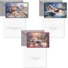 Hallmark Thomas Kinkade Boxed Christmas Cards, Ice Skating (40 Cards and Envelopes)(Mickey Mouse)