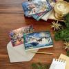 Hallmark Thomas Kinkade Boxed Christmas Cards, Ice Skating (40 Cards and Envelopes)(Mickey Mouse)