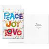 Hallmark UNICEF Boxed Christmas Cards, Peace Tree (12 Cards and 13 Envelopes) (1XPX5649)(Love Lettering)