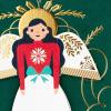 Hallmark Vida Spanish Christmas Card (Celebrating from Afar)(Bendiciones Navide?as Detachable Angel)