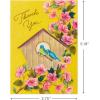 Hallmark Vintage Thank You Note Assortment (48 Blank Cards with Envelopes) Butterfly, Flowers, Birdhouse