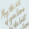 Hallmark Wedding Card (Flower Arch) Signature Handcrafted Greeting Card(Rest of Your Lives)