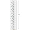 Hallmark White and Gold Wrapping Paper Rolls for Graduation, Birthday, Wedding, Bridal Shower, All Occasion – Brown Kraft Gift Wrap (Set of 3 Reversible Rolls: 75 sq. ft. ttl.)(Metallic White and Silver)