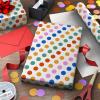 Hallmark Wrapping Paper Mini Roll – Orange, Blue, Pink and Green Stripes Gift Wrap Paper (1 Mini Roll: 40 sq. ft. ttl.) for Birthdays, Graduations, Mother’s Day, Any Occasion(Polka Dot)