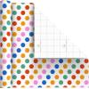 Hallmark Wrapping Paper Mini Roll – Orange, Blue, Pink and Green Stripes Gift Wrap Paper (1 Mini Roll: 40 sq. ft. ttl.) for Birthdays, Graduations, Mother’s Day, Any Occasion(Polka Dot)