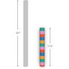 Hallmark Wrapping Paper Mini Roll – Orange, Blue, Pink and Green Stripes Gift Wrap Paper (1 Mini Roll: 40 sq. ft. ttl.) for Birthdays, Graduations, Mother’s Day, Any Occasion(Stripes)