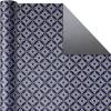 Hallmark Wrapping Paper Rolls for Graduation, Wedding, Birthday, Baby Shower, Bridal Shower – Foil Metallic Pastel Gift Wrap Paper (Set of 3 Reversible Rolls: 120 sq. ft. ttl.)(Navy  Blush  Mint)