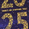 Hallmark Year-Dated Graduation Card (2025, There’s No Stopping You) Gold Stars on Blue(There’s No Stopping You)
