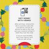 Hallmark and Venmo Christmas Cards (2 Cards with Envelopes) Santa with Unicorn, Rainbow Christmas Tree