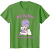 Rainbow Brite Be Kind To All Kinds Shy Violet & Bunny T-Shirt(Grass Green)