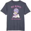Rainbow Brite Be Kind To All Kinds Shy Violet & Bunny T-Shirt(Heather Blue)