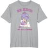 Rainbow Brite Be Kind To All Kinds Shy Violet & Bunny T-Shirt(Heather Grey)