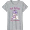 Rainbow Brite Be Kind To All Kinds Shy Violet & Bunny T-Shirt(Heather Grey)