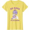 Rainbow Brite Be Kind To All Kinds Shy Violet & Bunny T-Shirt(Lemon Yellow)