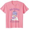 Rainbow Brite Be Kind To All Kinds Shy Violet & Bunny T-Shirt(Pink)