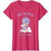 Rainbow Brite Be Kind To All Kinds Shy Violet & Bunny T-Shirt(Red Heather)