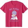 Rainbow Brite Be Kind To All Kinds Shy Violet & Bunny T-Shirt(Red Heather)