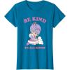 Rainbow Brite Be Kind To All Kinds Shy Violet & Bunny T-Shirt(Sapphire Blue)