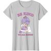 Rainbow Brite Be Kind To All Kinds Shy Violet & Bunny T-Shirt(Silver Grey)