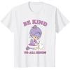 Rainbow Brite Be Kind To All Kinds Shy Violet & Bunny T-Shirt(White)