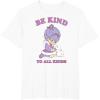 Rainbow Brite Be Kind To All Kinds Shy Violet & Bunny T-Shirt(White)