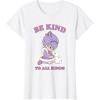 Rainbow Brite Be Kind To All Kinds Shy Violet & Bunny T-Shirt(White)