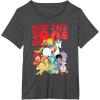 Rainbow Brite Made In The 80’s Distressed Group Shot T-Shirt(Dark Heather Grey)