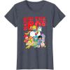 Rainbow Brite Made In The 80’s Distressed Group Shot T-Shirt(Heather Blue)
