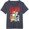 Rainbow Brite Made In The 80’s Distressed Group Shot T-Shirt(Heather Blue)