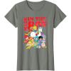 Rainbow Brite Made In The 80’s Distressed Group Shot T-Shirt(Olive Heather)