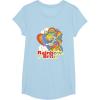 Rainbow Brite Wisp Sliding Down Rainbows Portrait T-Shirt(Baby Blue)